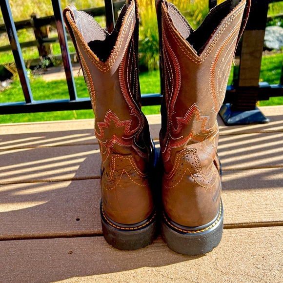 Cody James Men's Western Pull On Work Boots - Round Toe NWOT - Picture 8 of 9